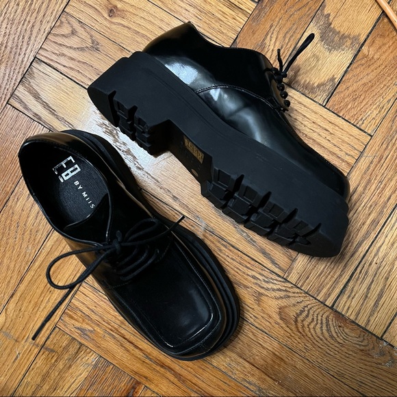 E8 by Miista chunky leather platform loafers - Picture 3 of 5